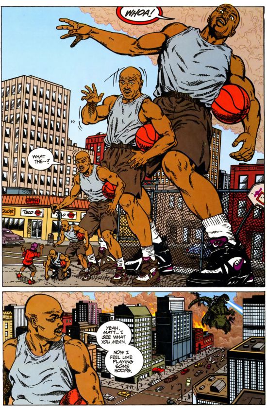 Charles Barkley vs Godzilla