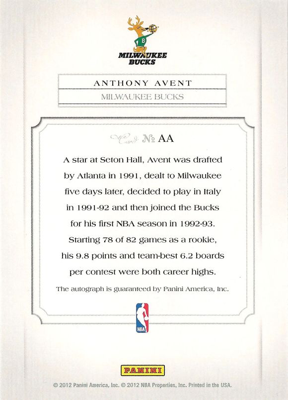 Anthony Avent Elusive back