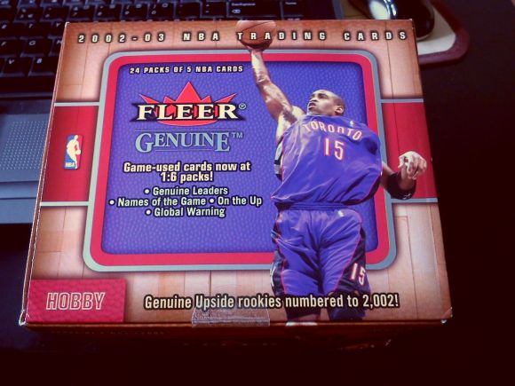2002-03 Fleer Genuine box